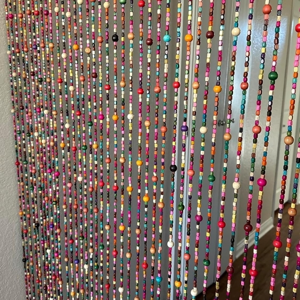 Colorful Beaded Curtain for Home Decor - Picture 6 of 8